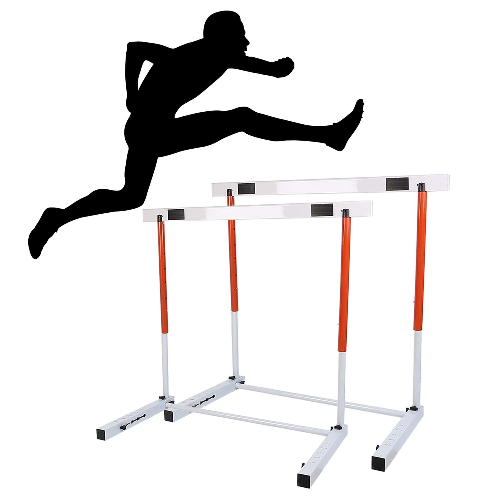 1/2/5 Piezas de Vallas de Pista de Atletismo, Vallas de Agilidad portátiles para fútbol para niños y Adultos, Vallas Ajustables para Entrenamiento Deportivo de fútbol, 30-42 Pulgadas (1 piez