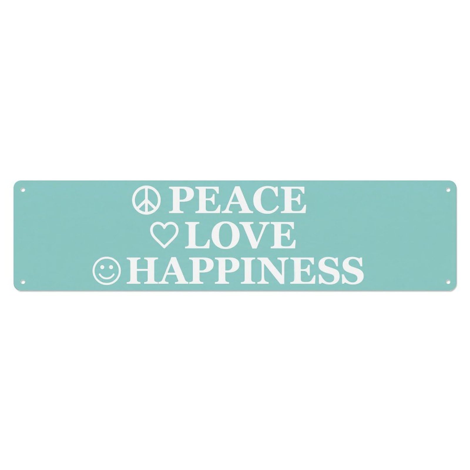 Peace Love Happiness Harmony Metal Tin Sign