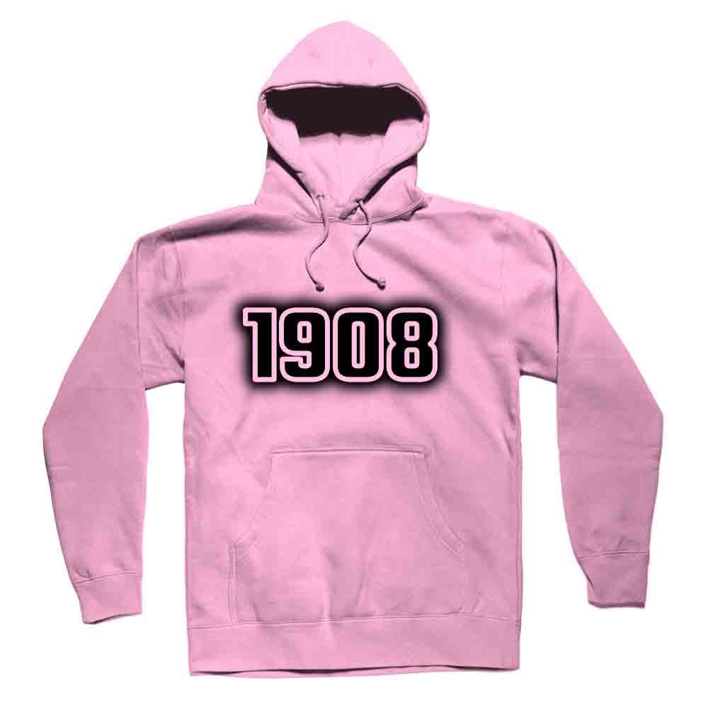 Hoodie 1908 unisexe rose clair sweat à capuche pastel oversize - 4
