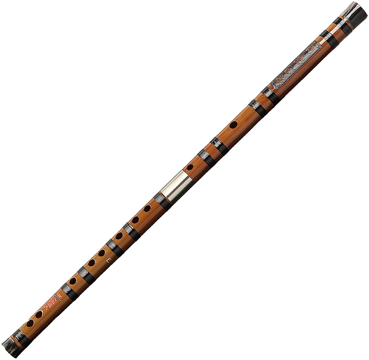 Profesjonalny flet bambusowy do zabawy, profesjonalny, wyrafinowany, gorzki bambus, CDEFG, dla dorosłych, początkujących, instrument muzyczny ludowy (kolor: E)