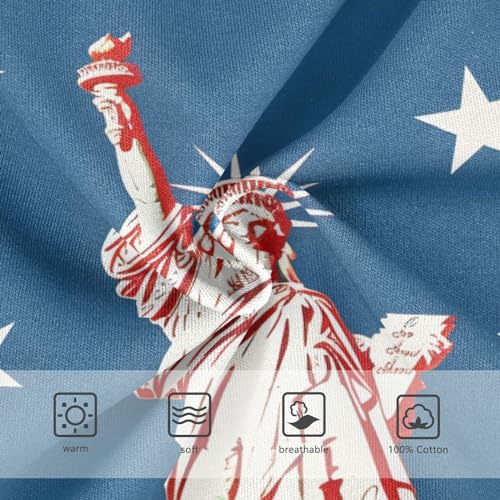 ALAZA Statue Of Liberty Star on Blue Boys' Briefs Soft Underwear Available in Sizes 2t-8y3