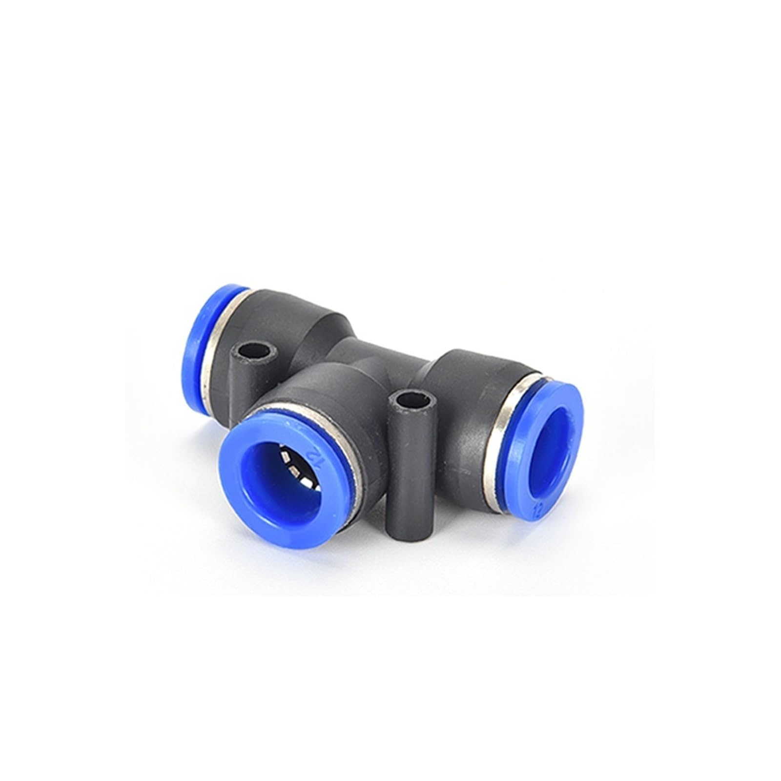 Złącza pneumatyczne, Szybkozłączki pneumatyczne typu T z polietylenu, wciskane, do węży wodno-powietrznych 4-16 mm, 5-50 szt.(10pcs,PE-14)