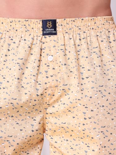 Image of Urban Scottish Men's Boxer Pants 100% Cotton Material with A Stylish Print Soft and Stretchy Elastic Waist Band Dynamic Movement and Hardwearing Stitching Breathable with A Gentle Snug Fit