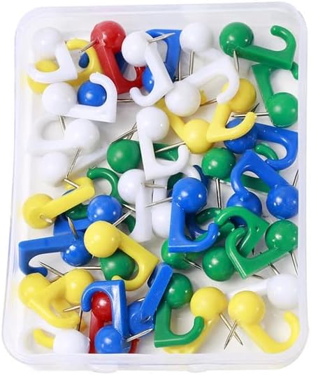 50PCS Sewing Head Pin Round Pearl Straight Pins Stainless Steel +PVC Multicolor Craft Pins Needle Sewing Tools Accessories - (Color: Multi, Style A)