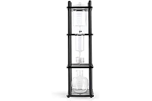 YAMA 25-CUP Cold Brew Coffee Maker Tower in Black: The Perfect Iced Coffee Solution