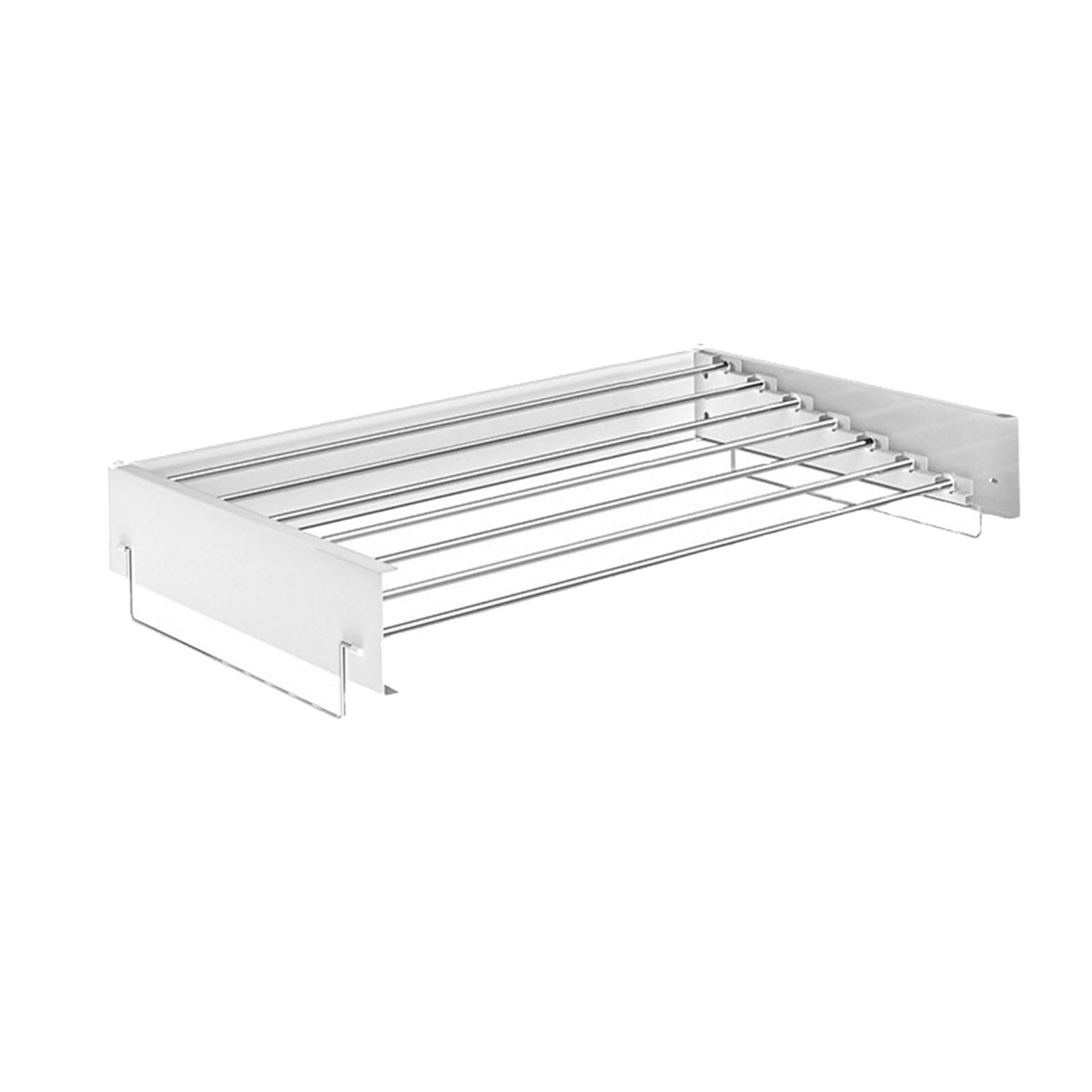 Kaeltsyn Modern Bathroom Storage Rack Rustproof Stainless Steel Rod Wall Mounted Shower Shelf for Small Spaces Rustless Shelf