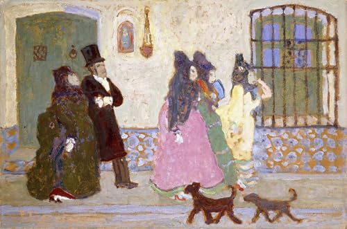 Affiche Se promener de Pedro Figari pour décoration murale du salon