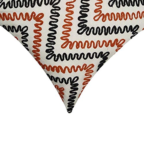 Image of SAJAVAT HOME CV120 Embroidery Cushion Cover (Pack of 1) 18x18 INCHES /45x45 cm Multicolour (Multi, Cotton)