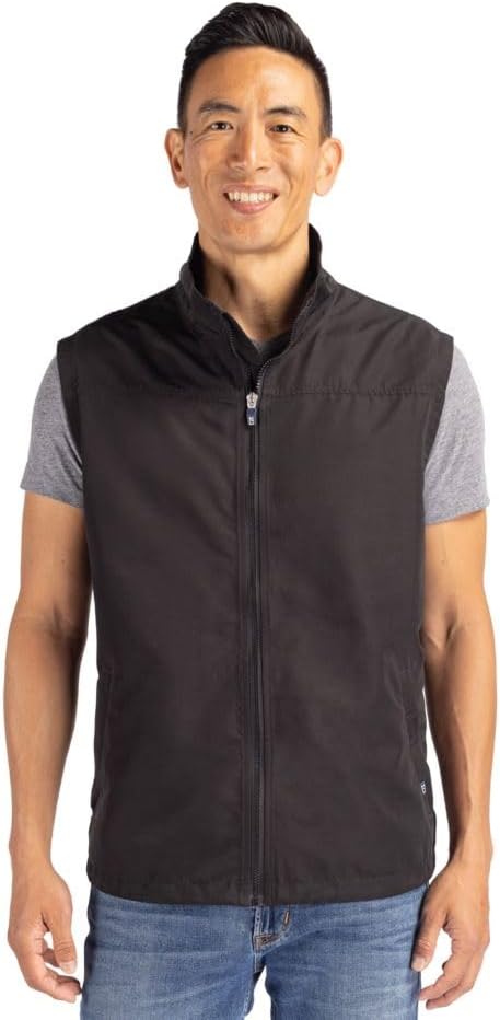 Cutter & Buck mens Charter Eco Full-zip Mens Big & Tall Vest - Image 4