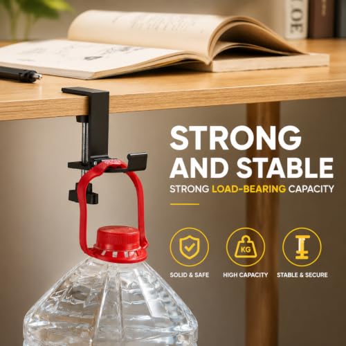 Image of Headphone Stand, Foldable Headset Hanger - Removable Headphone Holder Hook Mount, Adjustable PC Gaming Headset Stand Holder Clip Under Desk Clamp for Airpods Max, HyperX, Sennheiser