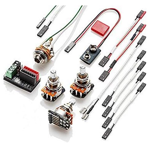 EMG PJ Kit Solderless Conversion Wiring Pickup Set Cover