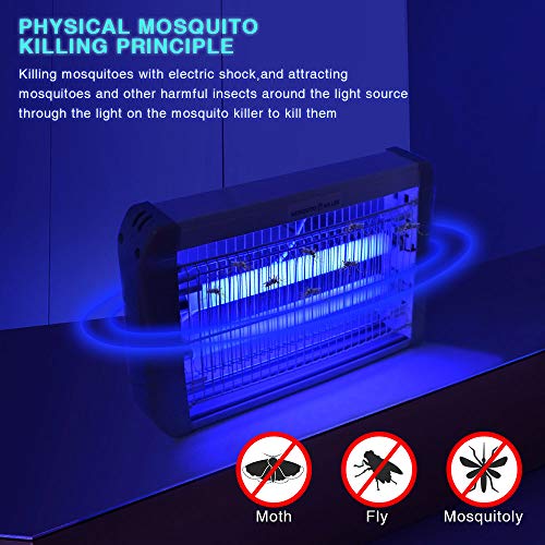 Mosquito Killer LETOUR 20W Electronic Bug Zapper Attracts and Kills Flies, Wasps, Moths, Cockroaches, Beetles and Bugs for Indoor Residential & Commercial Mosquito Killer LETOUR 20W Electronic Bug Zapper Attracts and Kills Flies, Wasps, Moths, Cockroaches, Beetles and Bugs for Indoor Residential & Commercial