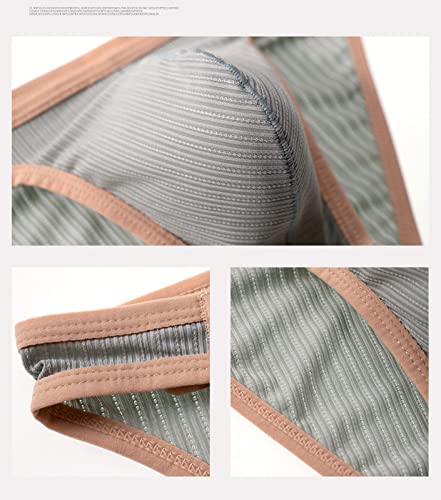 Men's Colorblocking Narrow Side Quick Dry Adjustable Size Buckle Briefs Thread Briefs4