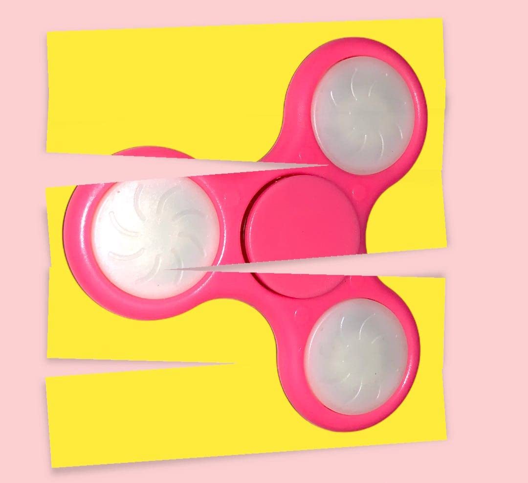 COOLBABY Fidget Spinner Toy Hand Fidget Spinner Toys for Teens Adults, Sensory Finger Toys Set for Kids, Gifts for Birthday Party Stress Relief Reducer Anit Anxiety (PINK) SPNR-L-PK-SRK01