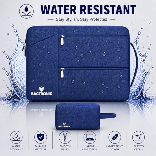 Image of Drax Laptop Bag Sleeve Case Cover Pouch for Laptop for Men & Women Apple /Dell /Lenovo /ASUS /Hp /Samsung /Mi /MacBook /Ultrabook /Thinkpad /Idea Pad /Surfacepro,Laptops, Tablets (Blue, 13.3 inch)