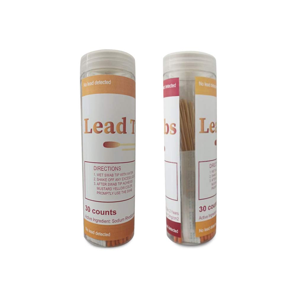 Kit de test de plomb, 30 Pièce Test Plomb pour toutes les surfaces peintes, vaisselle, céramique, bois, métal, résultats de test rapides en 30 secondes