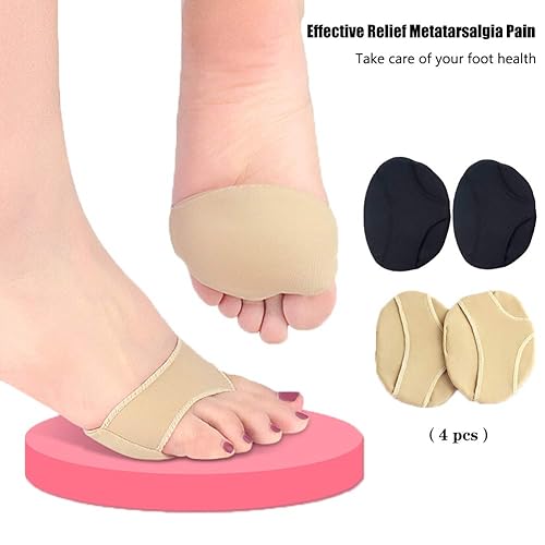 Miniatura 5 de Funda de almohadillas metatarsianas (4 unidades), cómodos cojines de bola de pie con tela suave y transpirable para mujeres y hombres, almohadillas