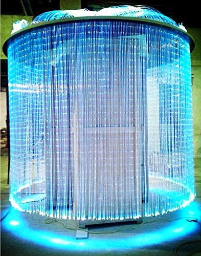 Image of AZIMOM PMMA Plastic Flash Point Fiber Optic Strands 100PCS 0.04IN 9.8ft Side Glow Curtain Waterfall Optical Fiber Cables for LED Light Engine Driver Source Decoration