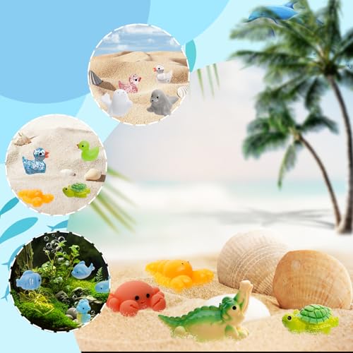 Animalia Creations AC-80MRA Mini Resin Animals Figurines, 80 Styles, Multicolor, Safe Resin & Plastic, Ideal for Crafts - 6