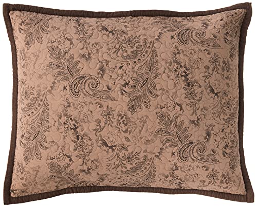 Image of Paseo Road Elsa Cowhide 3 Piece King Brown Cotton Western Bedding Quilt Set