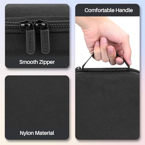 Image of Lebakort Hard Case Compatible with Apple AirPods Max 2 Over-Ear Headphones | Lightweight & Carry, Dustproof Storage, Travel Friendly, Portable for Daily Use, Black Case