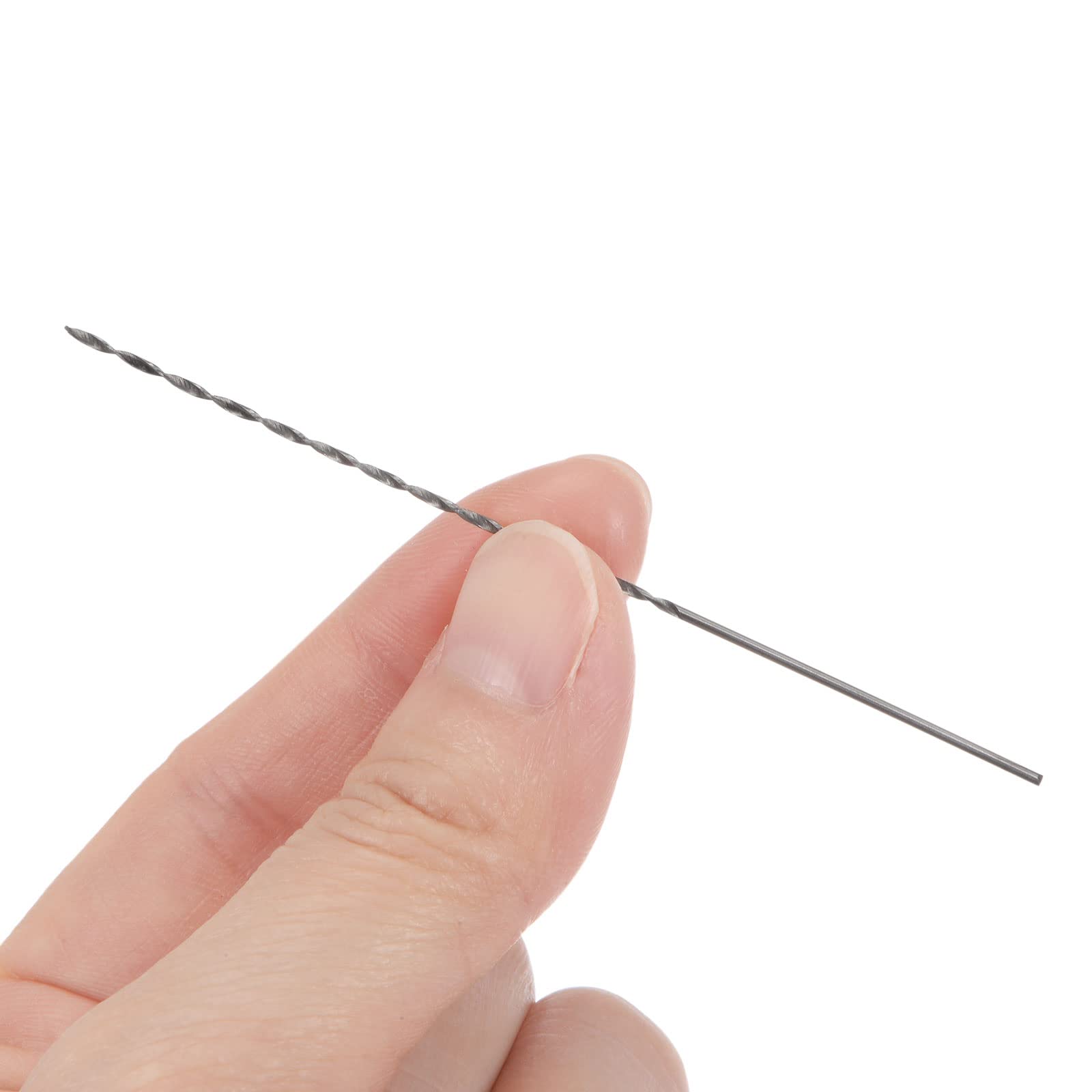 Foret 1mm 20 Pcs 0.6mm Mini Micro Forets Hélicoïdaux Haute Vitesse Acier Droit Tige Extra Long Perceuse Pointe 80mm Pour Aluminium Alliage Foret Metal 6mm