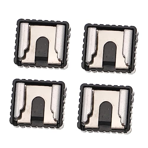 KONTONTY 4sets Hot Shoe Mount Adapter for Camera Quick Release Flash Bracket 1/4 Inch Threaded Mounting 4pcs*4