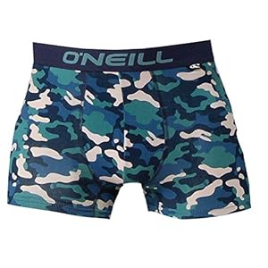 O’Neill Heren | Boxershort | Basic Line | 2-delige set | voor elke dag (Camo – Blue, M)