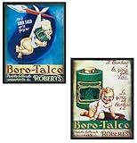 Contenuto della confezione: 2 Posters formato A3 (30 X 40 cm), imballati e spediti in tubo rigido e senza cornice.