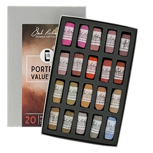 Jack Richeson 422938 Hand Rolled Soft Pastels Values 3-4 20 Piece...