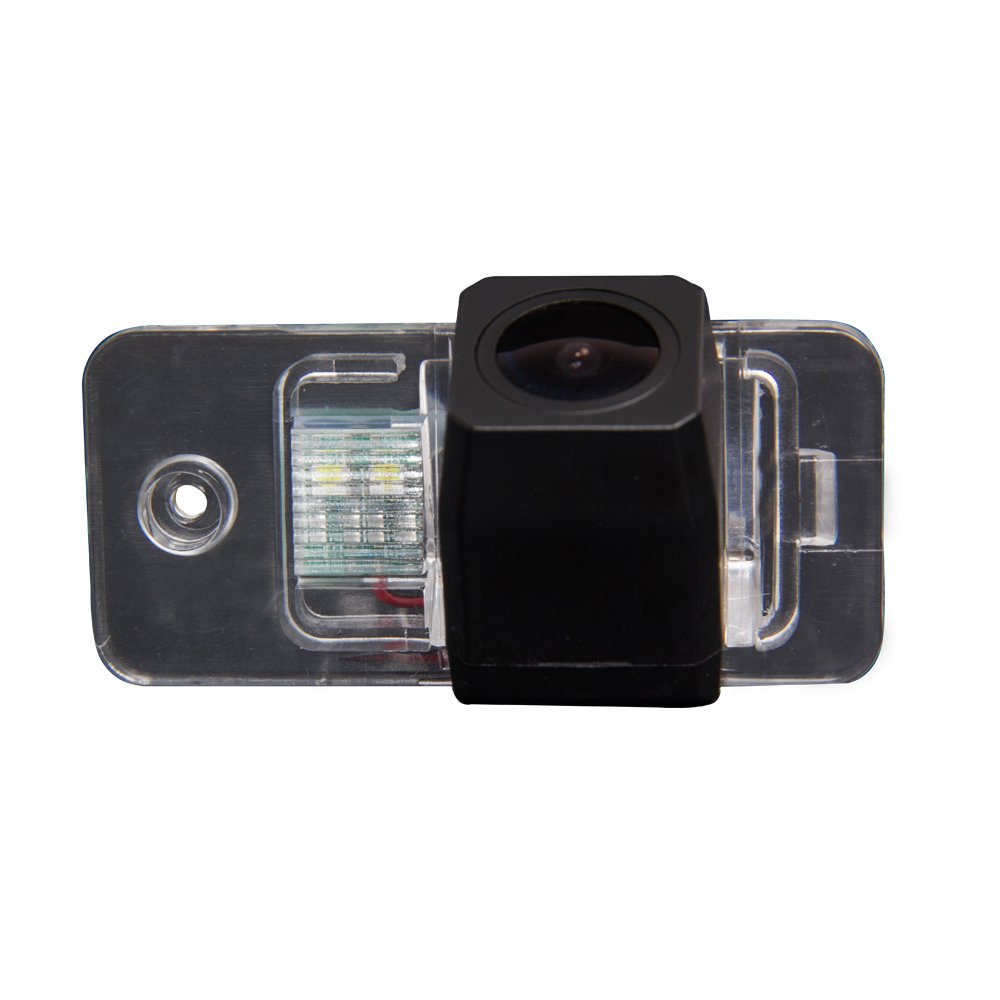 HD Auto 170° License Plate Light Rear View Reversing Backup Camera Parking Aids Compatible with A1 A3 A4 A5 A6 A7 A8 TT RS5 S6 S7 S8 Q3 Q5 Q7 A4L A6L A8L/S5/TT/2d Roadster/Passat/R36/V W (HD camera)