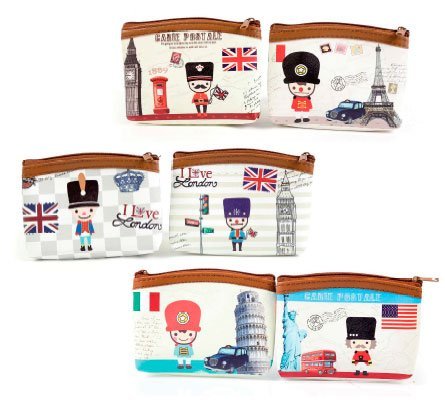 Lote 12 Monederos British Style - Detalles de bodas Mujeres baratos originales, Monederos Recuerdos Bodas, Bautizos, Comuniones, Cumpleaños