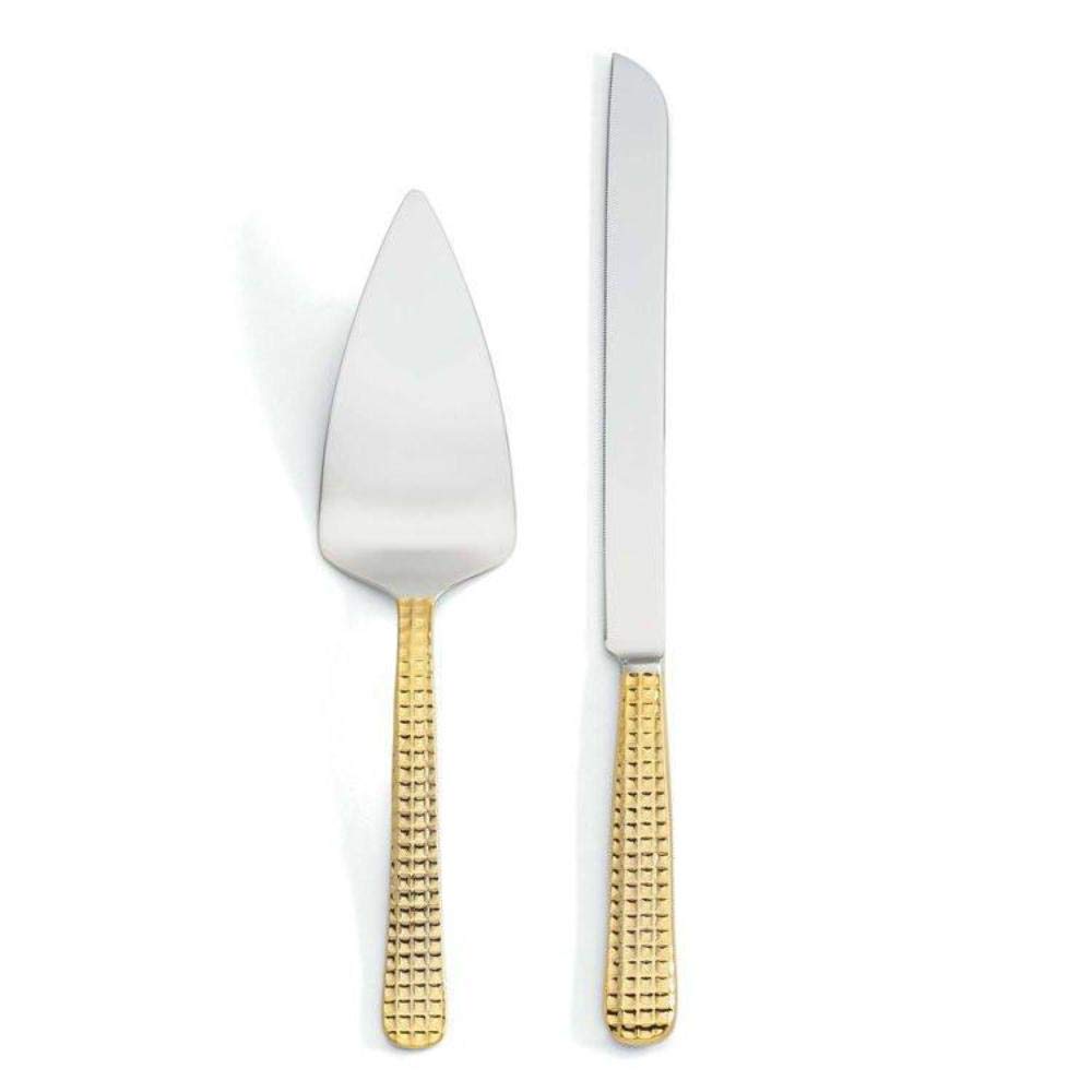Michael Wainwright Manhattan Gold Cake Knife & Server Set