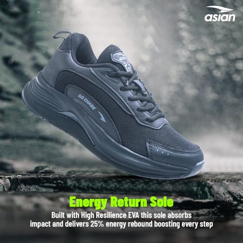 Image of ASIAN Civic-04 Men's Running Shoes | Sports Shoes with Breathable Mesh Upper, Memory Foam Cushioning | Arch Support & Durable Sole for Grip & Comfort