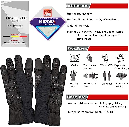 Wasserdichte Winterhandschuhe Songwin mit 3M Thinsulate für Herren und Damen