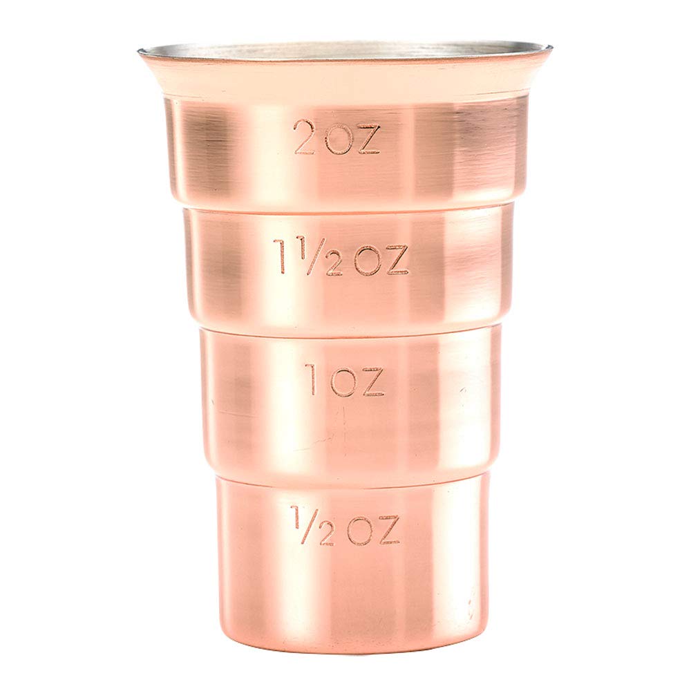 Barfly M37109CP Drink Jigger, 2 oz, Copper w/Out Handle