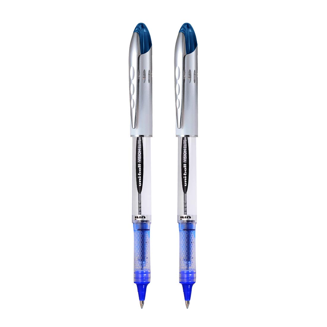 uni-ball Vision UB200 Roller Pen (Blue Ink, Pack of 2)