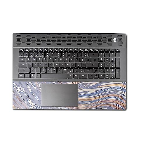 Image of MightySkins Carbon Fiber Skin Compatible With Alienware M18 R1 (2023) Full Wrap Kit - Liquid Silver | Protective, Durable Textured Carbon Fiber Finish | Easy To Apply & Change Styles | Made in the USA