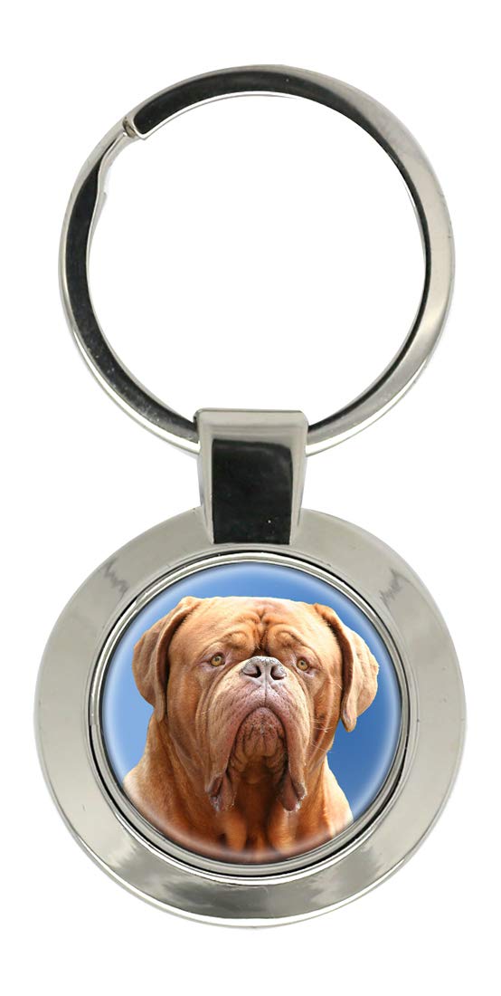 Giftshop Uk Unisex Silver Coloured Metal Dogue De Bordeaux Key Ring