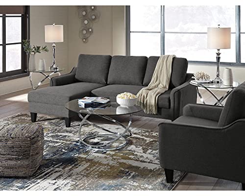 Signature Design By Ashley Hollynyx Contemporary Round 3-Piece Occasional Table Set, Includes Coffee Table And 2 End Tables, Chrome #TOP3