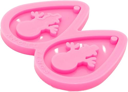 Miniatura 3 de Molde de silicona con forma de muñeco de nieve súper brillante, para lágrimas, molde de resina para aretes de resina epoxi, fabricación de joyas,