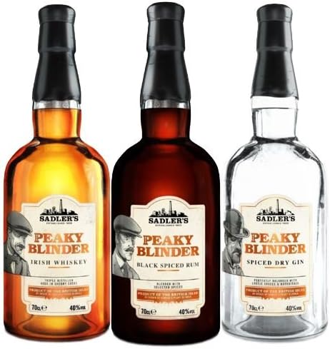Peaky Blinder Ultimate Spirits Gin, Rum, Whiskey Triple Pack 3 x 700ml