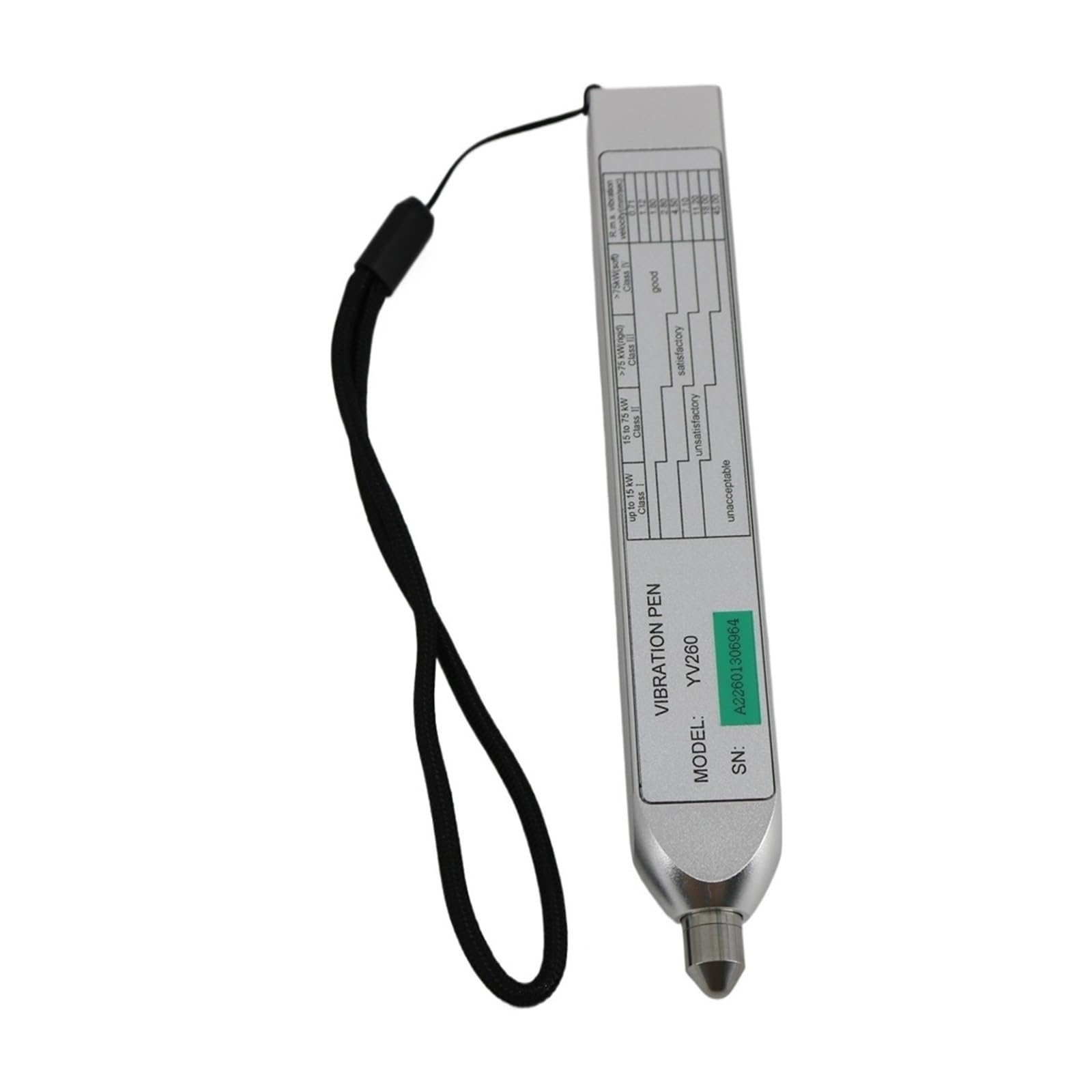 Vibrationsmesser, YV260 Digital Pen Vibration Meter Prüfgerät Praktisches und tragbares Vibrometer 10Hz ~ 500Hz Beschleunigungsmesser
