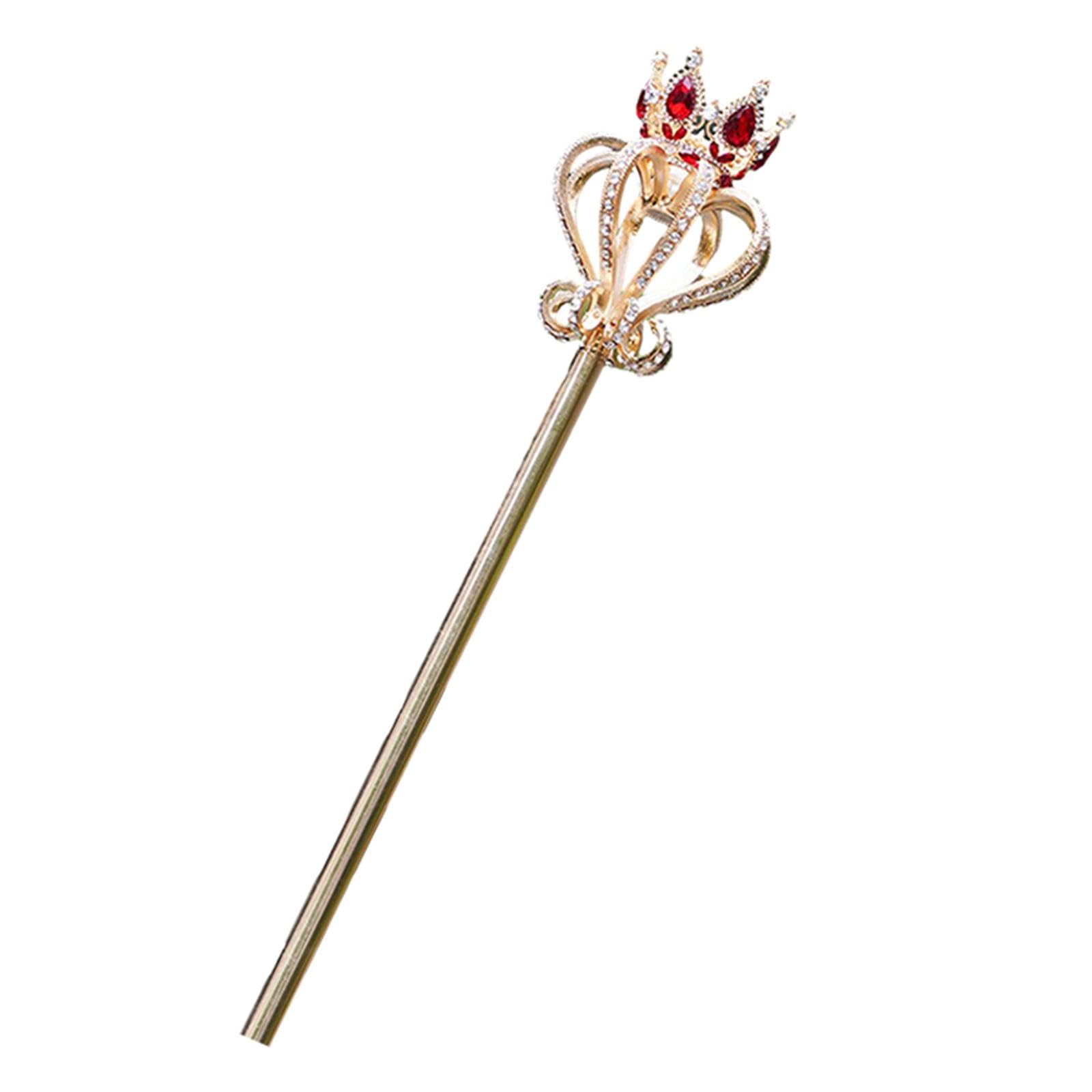 Amagogo Varitas de Princesa Cetro Varitas Reina de Halloween Varitas mágicas Cetro para Reina