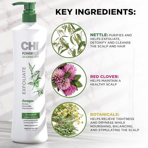 CHI PowerPlus Exfoliating Shampoo, Hair Renewal System, 32 Oz - image 5