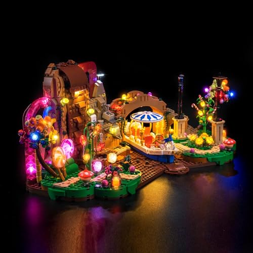 LocoLee Light kit Compatible with Lego 21360 Willy Wonka & The Chocolate Factory - No Model Only Light LED Lighting Accessories Compatible with Lego 21360 (Standard Version)