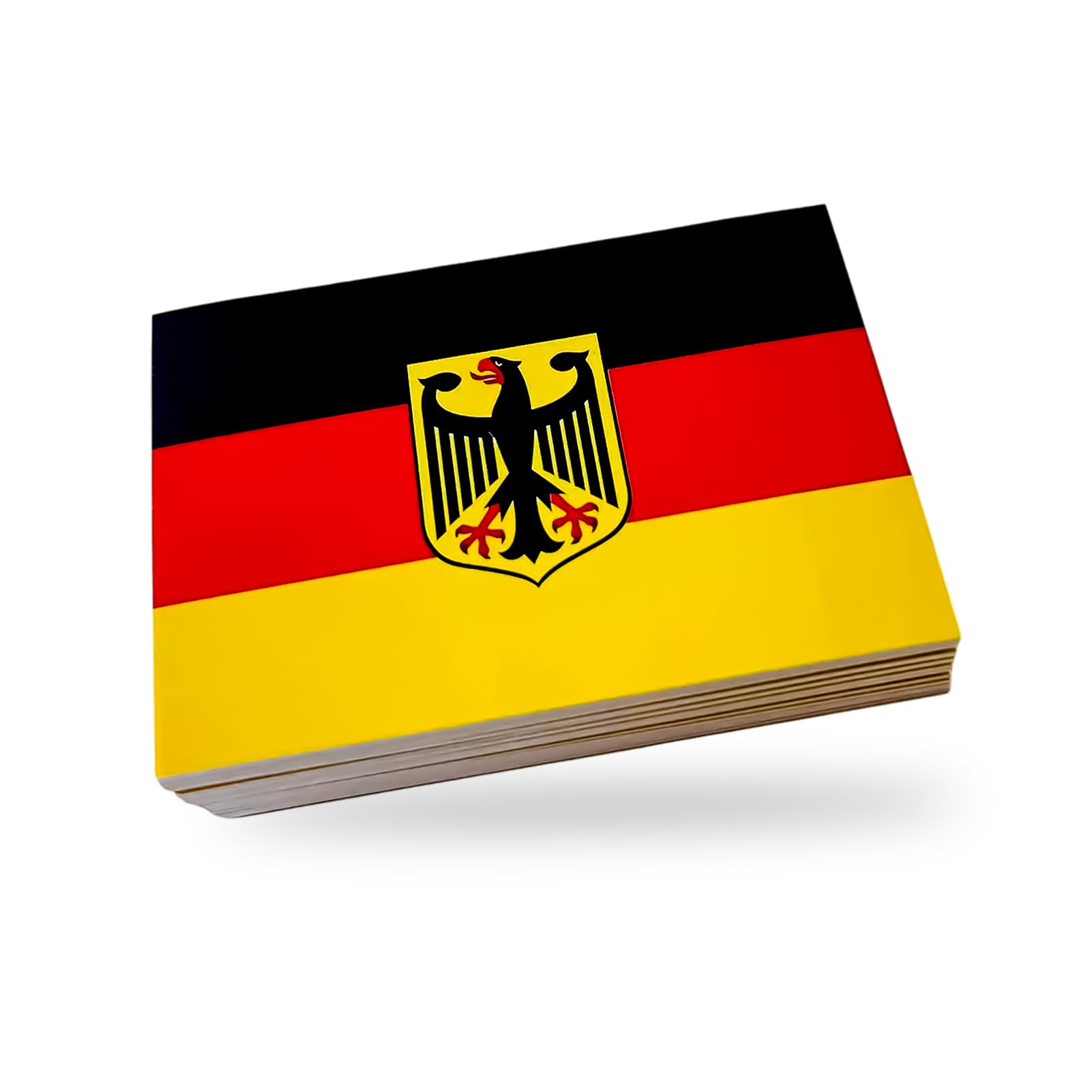 100 Stück Deutschland Aufkleber Flagge mit Bundesadler,Aufkleber Deutschlandflagge,AFD-Patrioten,für Auto, Koffer, Laptop und mehr (9 cm)
