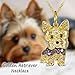 DUTACK Collar con colgante de Yorkshire Terrier para mujer Imagen de DUTACK Collar con colgante de Yorkshire Terrier para mujer