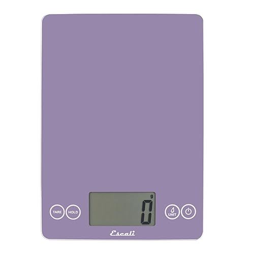 Escali Arti Classic - Báscula digital de café espresso y báscula de alimentos para encimera, capacidad de 15 libras, color violeta