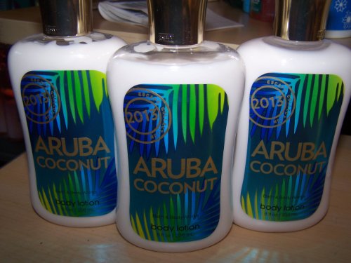 Lot of 3 Bath & Body Works Aruba Coconut Body Lotion (Aruba Coconut)